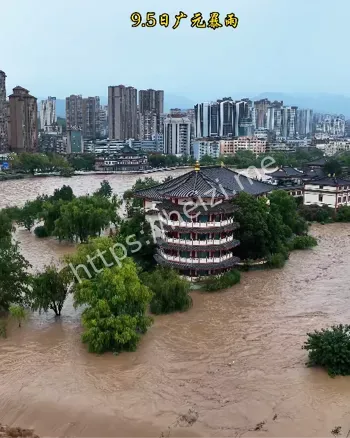 四川广元暴雨